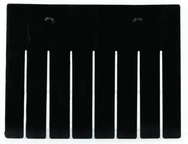 Black 6-Pack Long Bin Dividers for use with Akro-Grid Container 33-168 - Best Tool & Supply