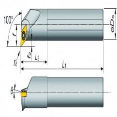 A16-SDXXR2-D20 Indexable Coolant Thru Boring Bar - Best Tool & Supply