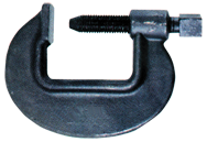 Heavy Duty Forged Deep Throat C-Clamp - 3-1/4'' Throat Depth, 6-5/8'' Max. Opening - Best Tool & Supply