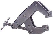 T-Handle Stainless Steel Clamp - 1-1/4'' Throat Depth, 3'' Max. Opening - Best Tool & Supply