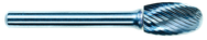 6mm EdgeHog Elliptical Carbide Bur SE-1M-D Standard Alt Diamond (Double) - Best Tool & Supply