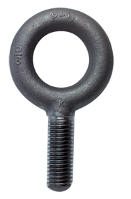 No Shoulder Plain Eye Bolt - 1-1/8-7 Thread, 2'' Eye Dia. - Best Tool & Supply