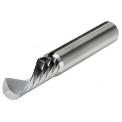 3/16' Dia. - 2" OAL - CBD - Router-Single Flute Plastic LH Spiral; RH Cut - Best Tool & Supply