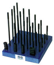 T-Nut and Stud Set - #20603; 3/8-16 Stud Size; 1/2 T-Slot Size - Best Tool & Supply