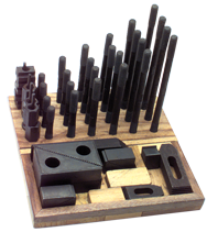 Machinist Clamping Set - #NS625SS; 1/2-13 Stud Size; 1/2 T-Slot Size - Best Tool & Supply