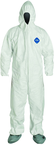 Tyvek® White Zip Up Coveralls w/ Attached Hood & Boots - 3XL (case of 25) - Best Tool & Supply
