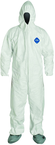 Tyvek® White Zip Up Coveralls w/ Attached Hood & Boots - 4XL (case of 25) - Best Tool & Supply