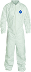 Tyvek® White Collared Zip Up Coveralls w/ Elastic Wrist & Ankles - 4XL (case of 25) - Best Tool & Supply
