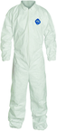 Tyvek® White Collared Zip Up Coveralls w/ Elastic Wrist & Ankles - Medium (case of 25) - Best Tool & Supply