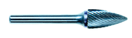 3/16 EdgeHog Tree Shape Pointed End Miniature Carbide Bur SG-53 Std Alt. Diamond(Double) - Best Tool & Supply