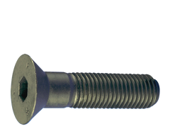 5/16-24 x 1-1/2 - Black Finish Heat Treated Alloy Steel - Cap Screws - Flat Head - Best Tool & Supply