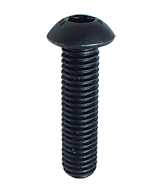 5/16-24 x 1/2 - Black Finish Heat Treated Alloy Steel - Cap Screws - Button Head - Best Tool & Supply