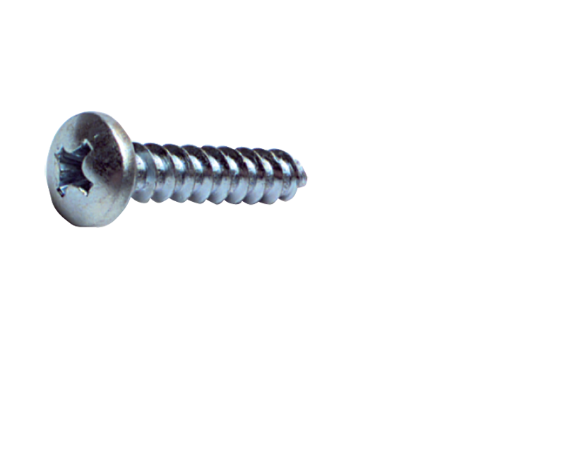 14 x 2-1/2 - Zinc Plated Heat Treated Alloy Steel - Sheet Metal Screws - Pan Phillips - Best Tool & Supply