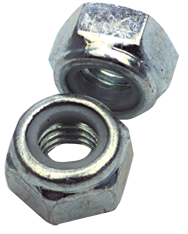 M16-2.0 - Zinc / Bright - Nylon Insert Stop Nut - Best Tool & Supply