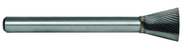 1/4 EdgeHog Back Taper Carbide Bur SN-1 Standard Alt Diamond (Double) - Best Tool & Supply