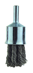 1" Diameter - 1/4" Shank - .006 Wire - End Brush - Best Tool & Supply