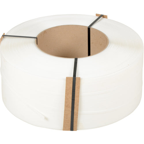 White Poly Strapping 12900 Ft 9 × 8 - Exact Industrial Supply