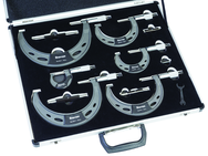 #ST444.1CXRLZ   0 - 6" / 0-150mm .0001 Graduation Micrometer Set - Best Tool & Supply