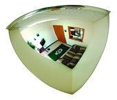 12" Inspection Convex Mirror With Handle & Light - Best Tool & Supply