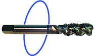 M24 x 3.00 Dia. - D7 - 4 FL - Std Spiral Flute Tap - Blue Ring - Best Tool & Supply