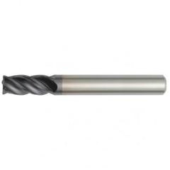 5/8x5/8x3x5-1/4 4FL Square Carbide End Mill-Round Shank-TiAlN - Best Tool & Supply