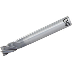 1/4″ Dia. × 1/4″ Shank × 3/8″ DOC × 4″ OAL, Carbide, Duarise, 4 Flute, Variable, Square, Solid End Mill - Exact Industrial Supply