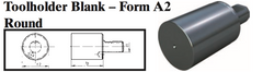 VDI Toolholder Blank - Form A2 Round - Part #: CNC86 B50.98.400 - Best Tool & Supply