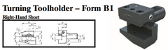 VDI Turning Toolholder - Form B1 (Right-Hand Short) - Part #: CNC86 21.2516.1 - Best Tool & Supply