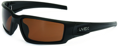 Hypershock Matte Black Frame - Espresso Polarized Lens Safety Glasses - Best Tool & Supply