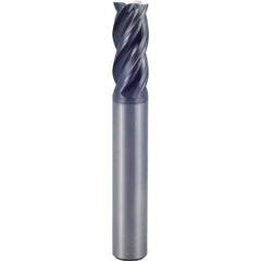 4 × 6 × 12 × 70 mm 2 Flute Square End Carbide End Mill-Plain Shank - Exact Industrial Supply