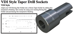 VDI Style Taper Drill Socket - (Shank Dia: 45mm) (Head Dia: 57mm) (Morse Taper #3) - Part #: CNC86 64.4083#3M - Best Tool & Supply