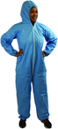 Flame Resistant Coverall w/ Zipper Front, Hood, Elastic Wrists & Ankles Large - Best Tool & Supply