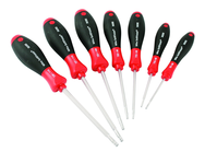 7 Piece - T9; T10; T15; T20; T25; T27; T30 - Torx Ball Ened SoftFinish® Cushion Grip Screwdriver Set - Best Tool & Supply