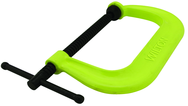Drop Forged Hi Vis C-Clamp, 2" - 12-1/4" Jaw Opening, 6-5/16" Throat Depth - Best Tool & Supply