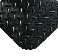 Diamond-Plate Select 19/16" x 2' x 3' Black Work Mat - Best Tool & Supply