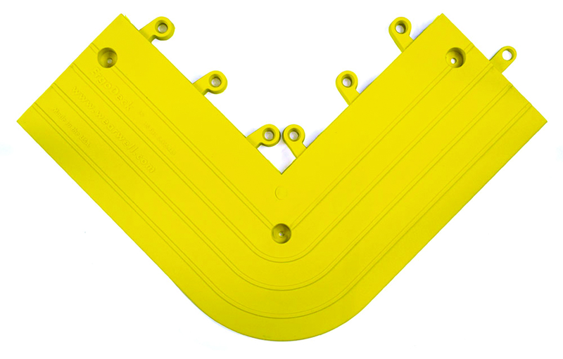 ErgoDeck Outside Corners (4/Case) - 6' x 15' x 15' (Yellow) - Best Tool & Supply