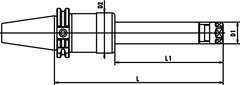 CAT 50 x PG 32 x 6 H Form B CAT powRgrip Toolholder - Best Tool & Supply