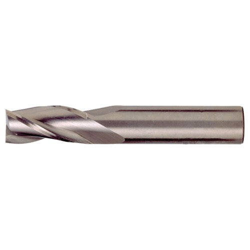 ‎9/32″ × 5/16″ × 3/4″ × 2-1/2″ RHS / RHC Solid Carbide 3-Flute Square End Single End General Purpose End Mill - Bright - Exact Industrial Supply