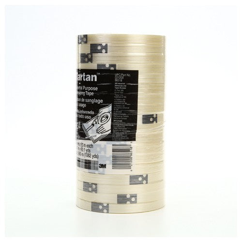 Tartan Filament Tape 8934 Clear 12 mm × 55 m 4 mil - Best Tool & Supply