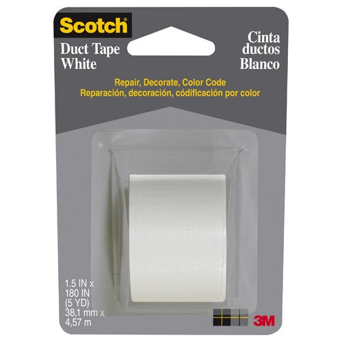 3M White Duct Tape 1005-WHT-CD 1.5″ × 5 yd (38.1mm × 4.57m) - Best Tool & Supply