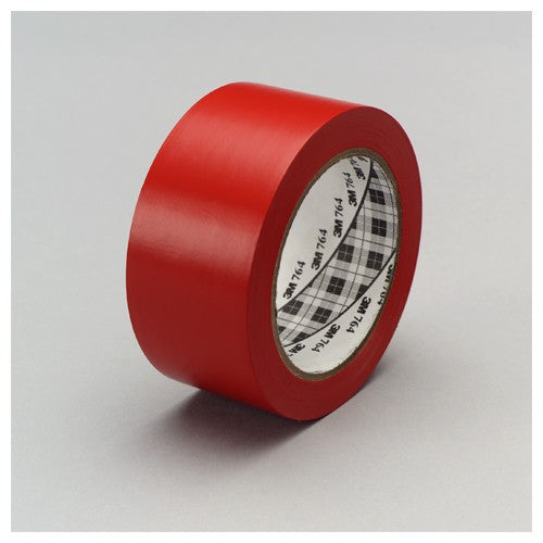 3M General Purpose Vinyl Tape 764 Red 1″ × 36 yd 5 mil Individually Wrapped Conveniently Packaged - Best Tool & Supply