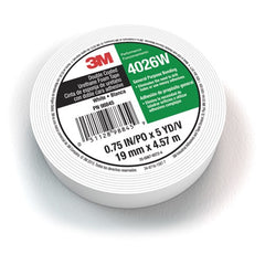 3M Double Coated Urethane Foam Tape 4026W White 3/4″ × 5 yd 62mil - Best Tool & Supply