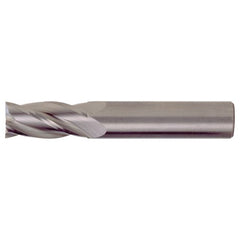 ‎5/16″ × 5/16″ × 1-5/8″ × 4″ RHS / RHC Solid Carbide 4-Flute Square Nose Single End General Purpose End Mill - Bright - Exact Industrial Supply