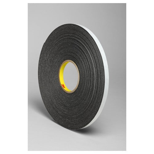 3M Double Coated Polyethylene Foam Tape 4466 Black 3/4″ × 36 yd 62mil - Best Tool & Supply