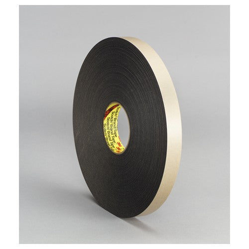 3M Double Coated Polyethylene Foam Tape 4496B Black 3/8″ × 36 yd 62mil - Best Tool & Supply