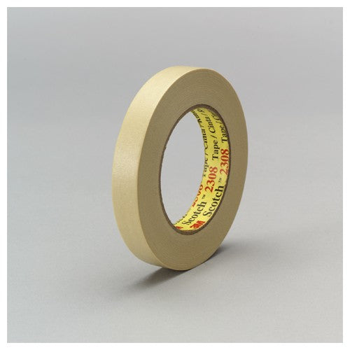 3M Masking Tape 2308 Tan 48 mm × 55 m 5.3 mil - Best Tool & Supply