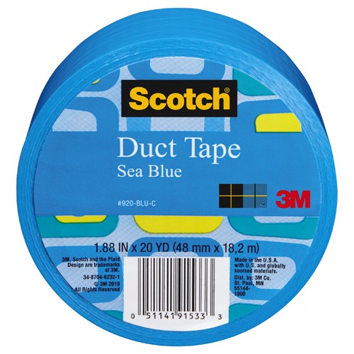 Scotch Duct Tape 920-BLU-C 1.88″ × 20 yd (48 mm × 18 2 m) Blue - Best Tool & Supply