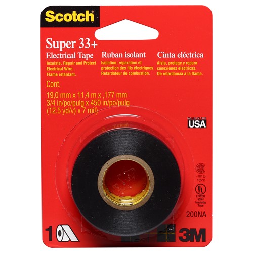 .75 in × 450 in Scotch(R) Electrical Tape 200CS12 strip Clip Strip Alt Mfg # 01964 - Best Tool & Supply