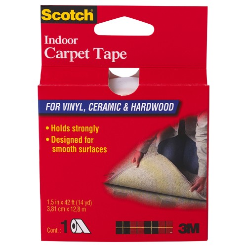 Scotch Indoor Carpet Tape CT2010 1.5″ × 42 ft (38.1 mm × 12.8 m) Carpet Tape - Best Tool & Supply