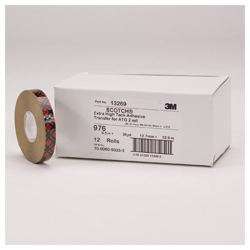 Scotch ATG Adhesive Transfer Tape 976 Clear 1/4″ × 60 yd 2 mil - Best Tool & Supply